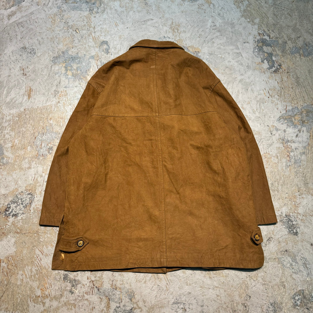 Used clothing 90's BANANA REPUBLIC/ Genuine leather half coat/ Suede/ Size S