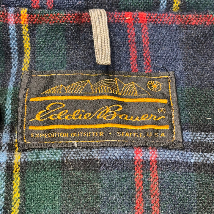 古着 80's Eddie Bauer/エディバウアー/ マウンテンパーカー/ チェック/ 黒タグ/ サイズL相当
