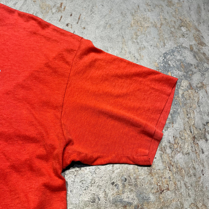 중고 의류 80 년대 Tora/Moscow 서커스/빈티지 싱글 스티치 인쇄 티셔츠/크기 L-XL에 해당합니다.