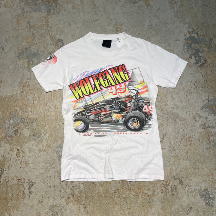 古着 90's~ USAVINTAGE / ダグ・ウフルガング(レースドライバー) / 1991年 #49 / サウスダコタ州 スーフォールズ/ ヴィンテージ シングルステッチ プリントTシャツ / サイズM相当