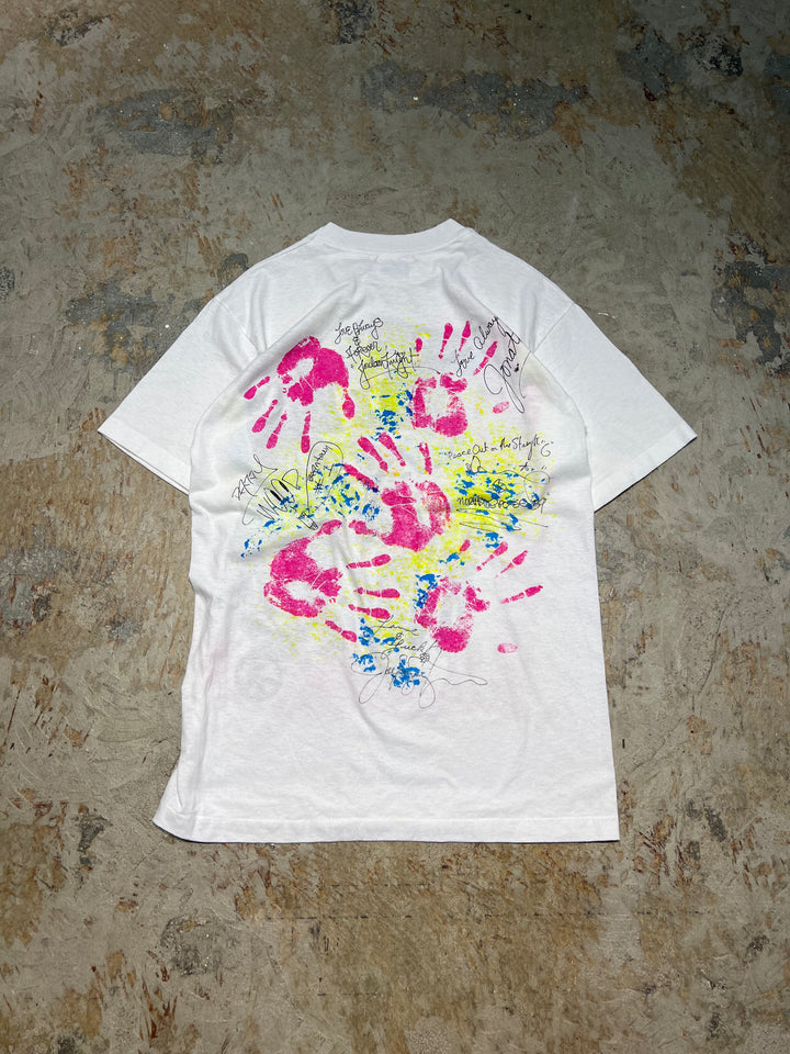 #MA143 古着 USA製 80's~ ニュー・キッズ・オン・ザ・ロック / ヴィンテージ シングルステッチ バンドTシャツ/サイズM