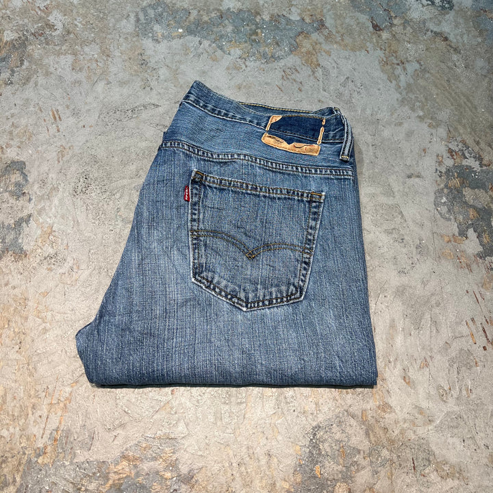 二手服裝Levi的/Levi的/牛仔褲/牛仔褲/569/實際尺寸35 x 30