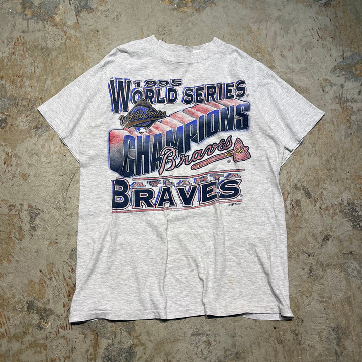 古着 アトランタ・ブレーブス/ワールドシリーズ/1995/MLB/プリントTシャツ / サイズM