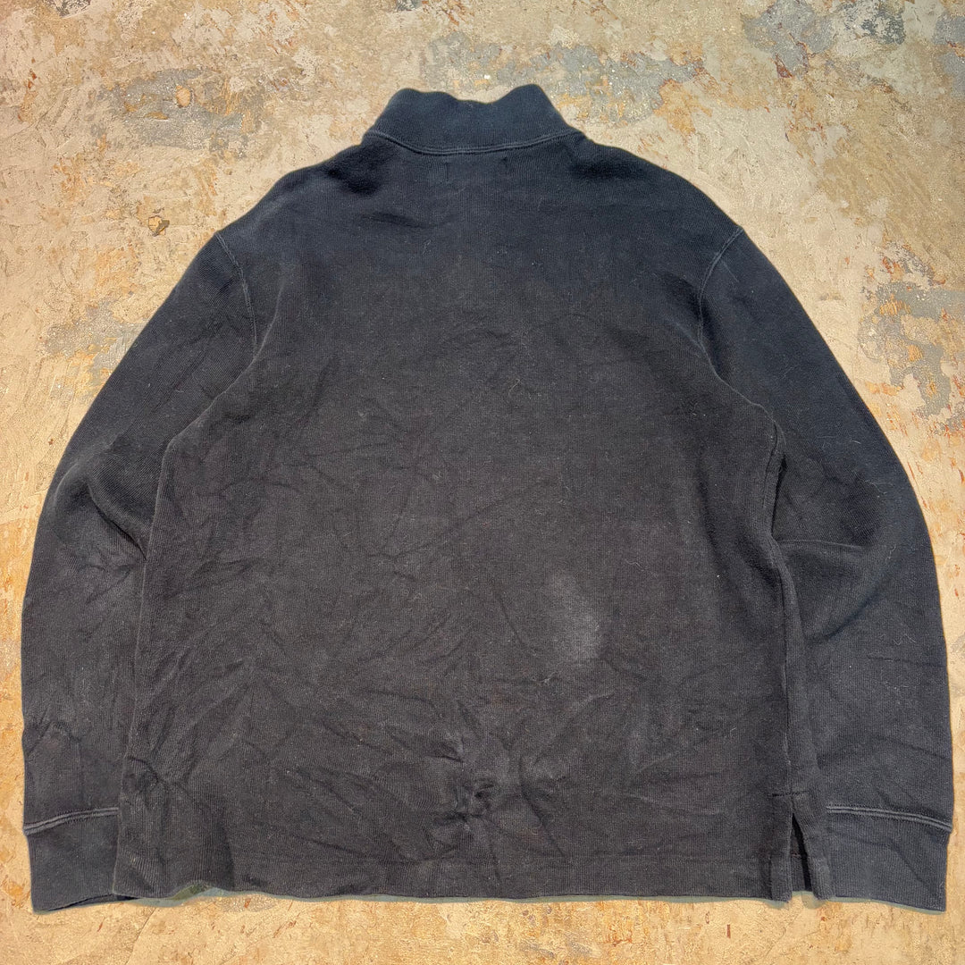 Used clothing 90's ~ POLO by Ralph Lauren/ Polo Ralph Lauren/ Half zip knit sweater/ Size M