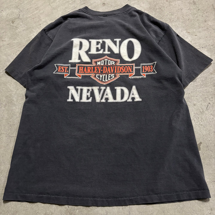 古着 USA製 90's Harley-Davidson/ハーレーダビッドソン/ プリントTシャツ/ サイズL