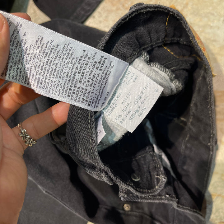 #4767 Used clothing LEVI'S/Levi's/505/Black denim pants/Black denim pants/Size 29 x 32