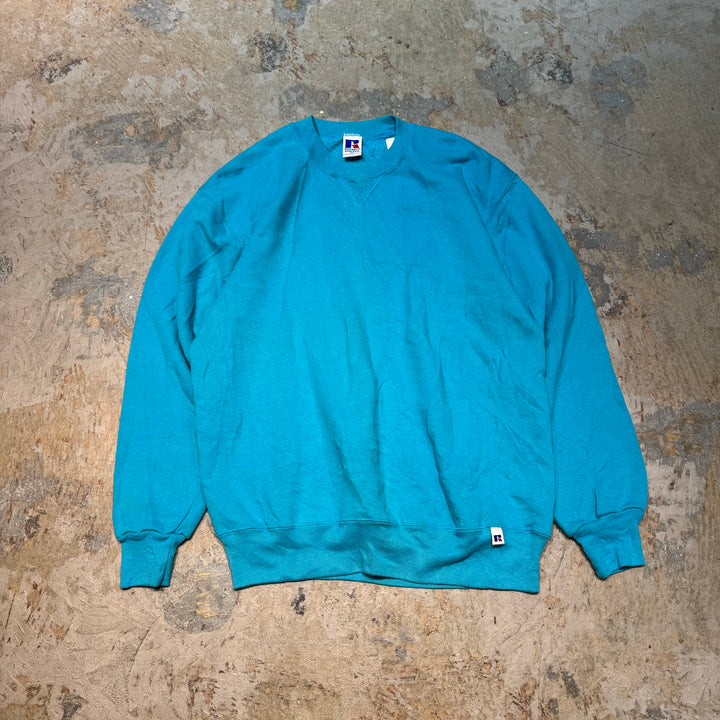 旧衣服USA制80's~ RUSSELLATHLETIC/ RUSSELLATHLETIC/空白克罗娜丝/素色/尺码XL