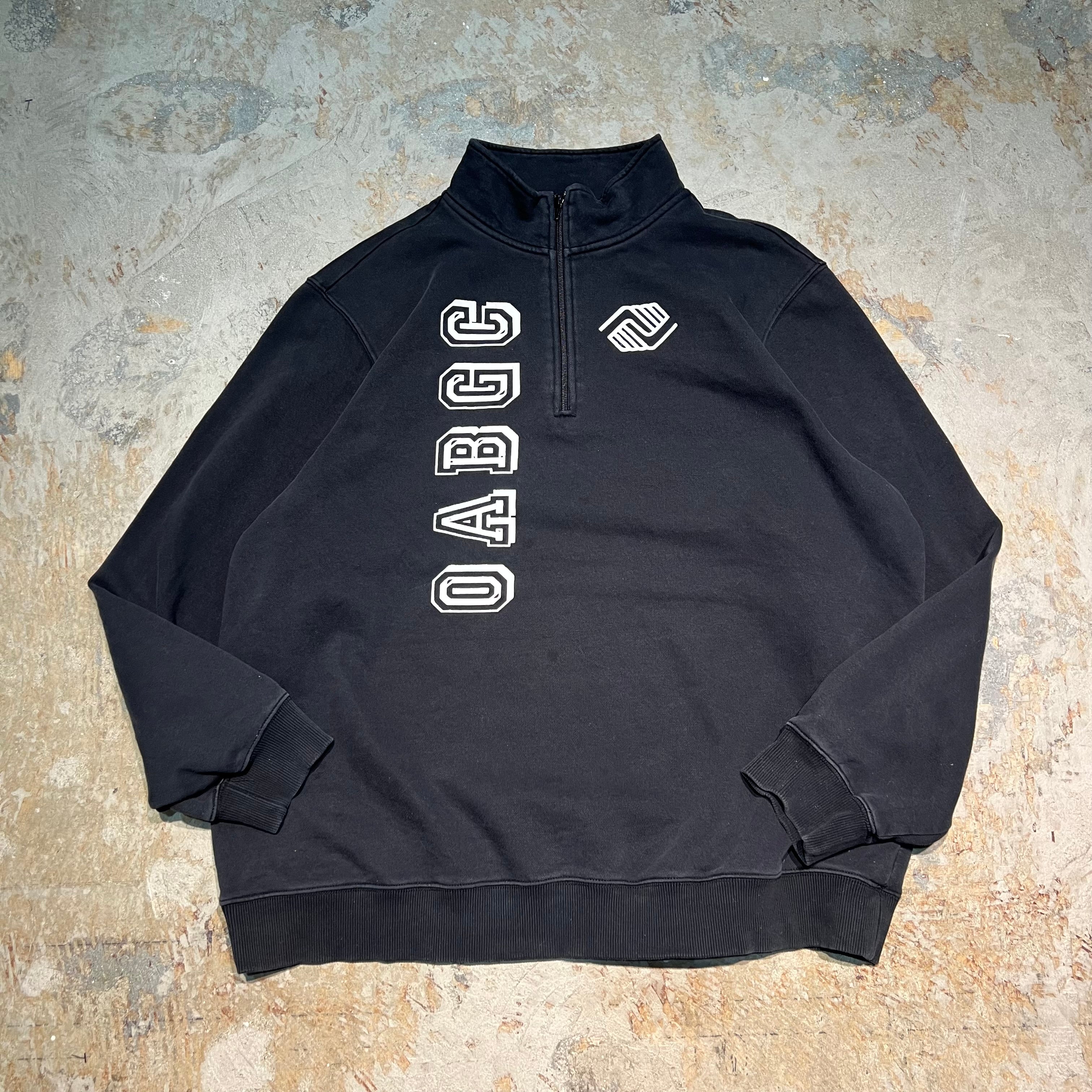 3457 古着 Unknow/Half zip sweat/ハーフジップスウェット/企業ロゴ