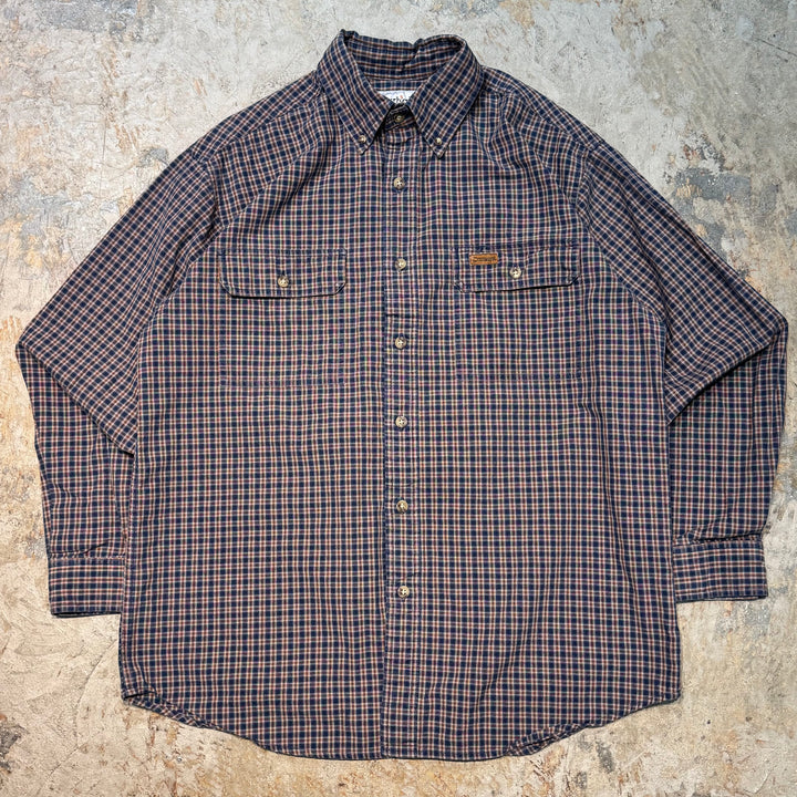 Used clothing carhartt/Carhartt/Button-down long sleeve shirt/Checked pattern/Size M