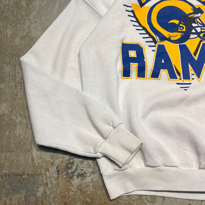 #3964 古着 Unknow/Crew neck sweat/クルーネックスウェットLOS ANGELELES RAMS/ロサンゼルスラムズ/サイズXL