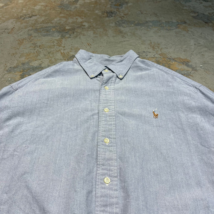#4386 Used clothing Ralph Lauren/Long Sleeve Button Down Shirt/BLAKE/Blake/Size XXL