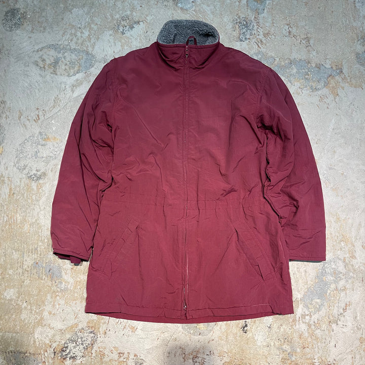 #3721 Used clothing 80's~90's L.L.Bean /Nylon Jacket /Padded nylon jacket / Fleece lining / Size M
