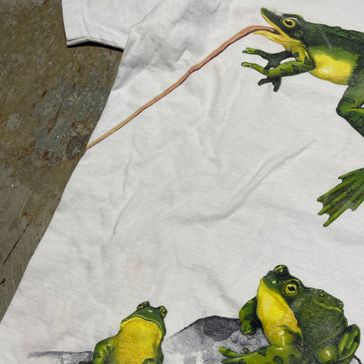 古着 USA製 95's フルーツオブザルーム/BUDWEISER/バドワイザー/企業系/ヴィンテージ シングルステッチプリントTシャツ/サイズL