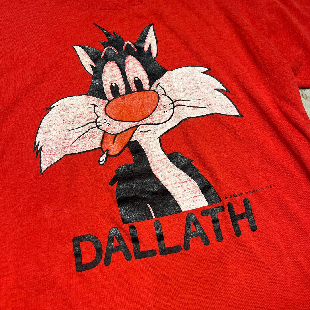 Used clothing 83's Warner Bros. / Sylvester Cats / Printed T-shirt / Equivalent to size L-XL