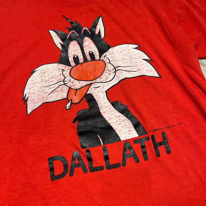 古着 83's ワーナーブラザーズ / シルベスター・キャッツ / プリントTシャツ/サイズL-XL相当