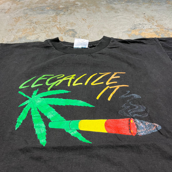 #4288 Unknow/short sleeve t-shirt Tee/シングルステッチ/半袖Tシャツ/90's/LEGALIZE IT/サイズL