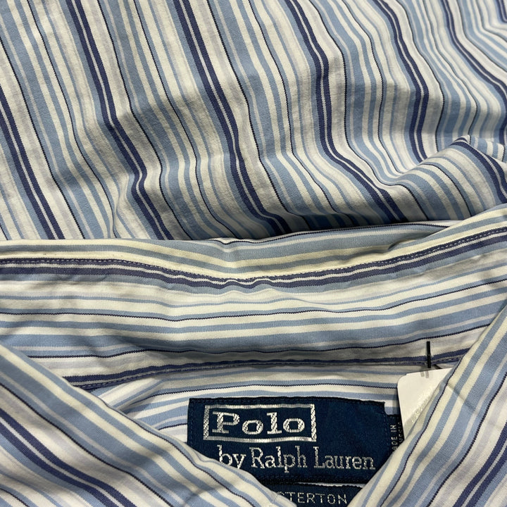 #4390 빈티지 Ralph Lauren/Long Sleeve Shirt/Long Sleeve Shirt/Stripe/Westerton/Size XXL