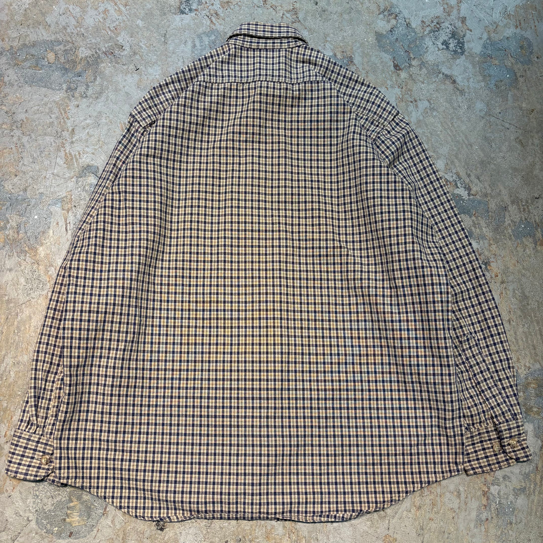 Used clothing carhartt/Carhartt/Button-down long sleeve shirt/Checked pattern/Size L equivalent