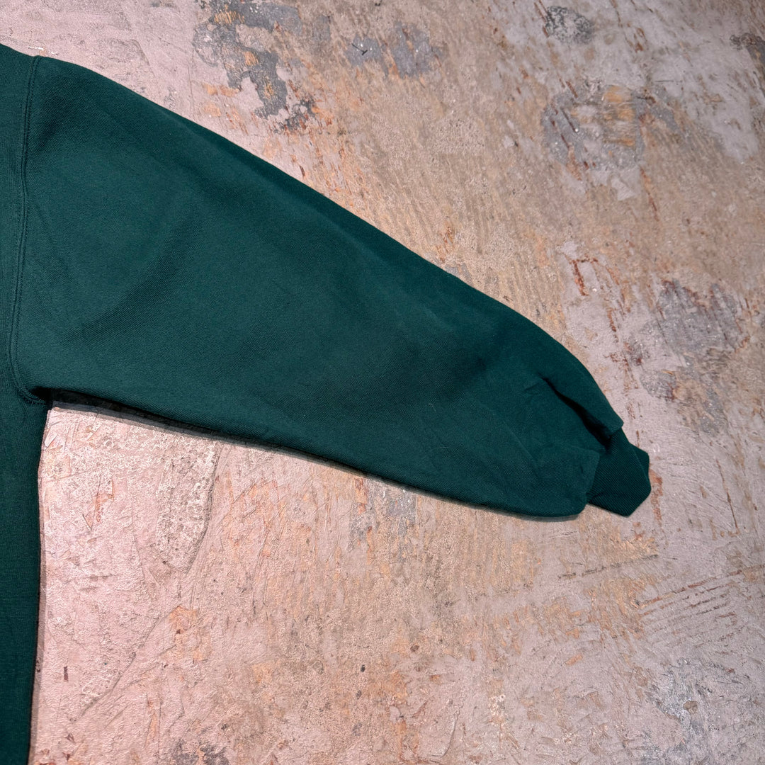 미국 80 년대에서 만든 중고 의류 ~ Russell Athletic/ Russell Athletic/ Blank Crew Neck Sweatshirt/ Plain/ Front V Gusset/ Size L