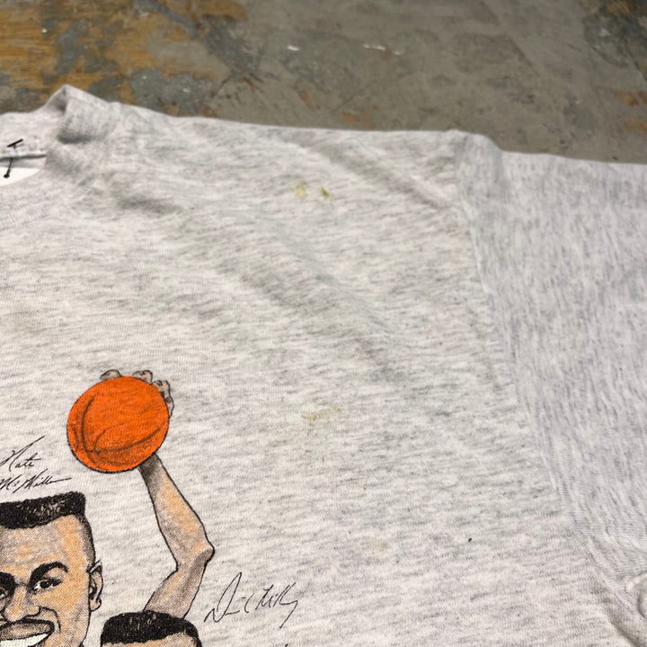 古着 USA製 90's セーラムスポーツウェア/NBA/シアトル・スーパーソニックス/ヴィンテージ シングルステッチ Tシャツ/サイズL相当