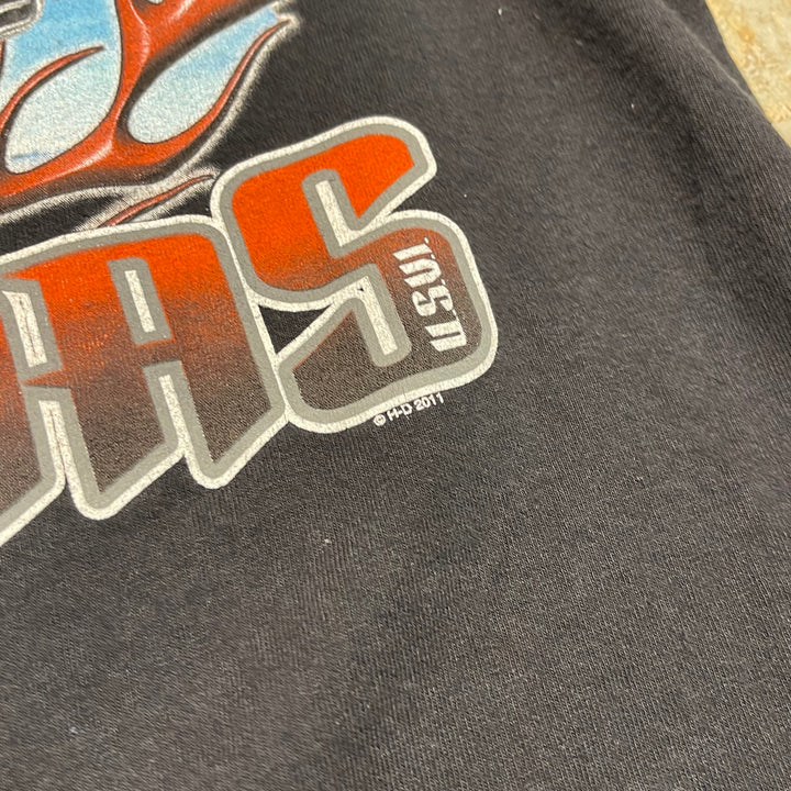 古着 Harley-Davidson/ハーレーダビッドソン/ST.THOMAS/プリントTシャツ/サイズL