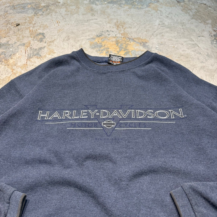 미국에서 만든 중고 의류 Harley-Davidson / Harley Davidson / Crew Neck Weketshirt / Size XXL