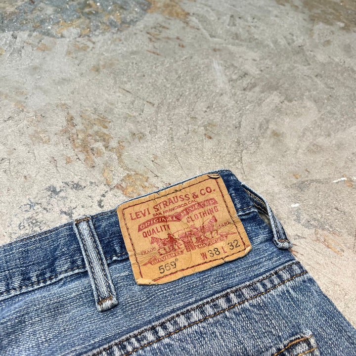 旧衣Levi's/李维斯/Denim Pants/牛仔短裤/569/实际尺寸37×30