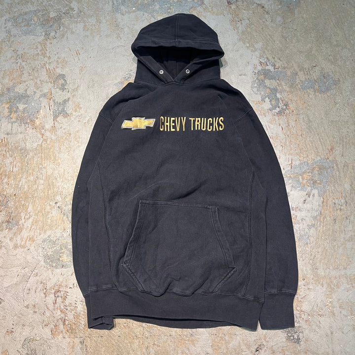 #3784 古着 /STEVE&BARRY'S/スティーブアンドバリーズ/Pull Orver Hoody / プルオーバーパーカー /CHEVY TRUCKS/カレッジロゴ/サイズM