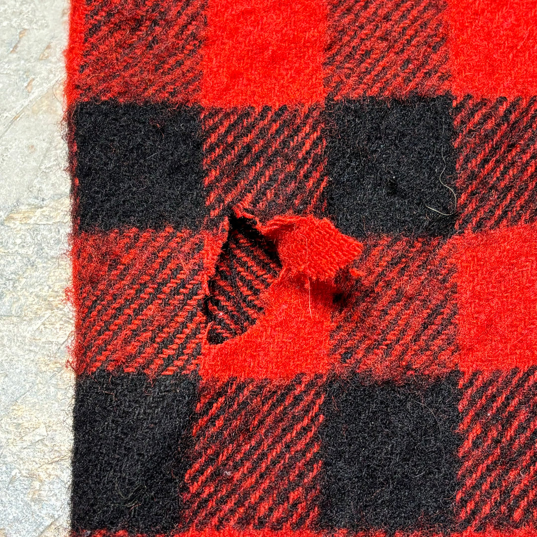 Used clothing 80's~ L.L.Bean/ L.L.Bean/ Wool shirt/Shirt jacket/Checked pattern/Size equivalent to XXL