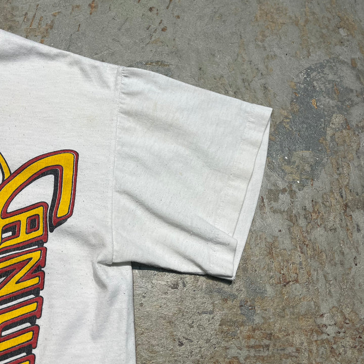 古着 バンクーバー・カナックス/ホッケーチーム/NHL/ヴィンテージ シングルステッチ プリント Tシャツ/サイズM-L相当