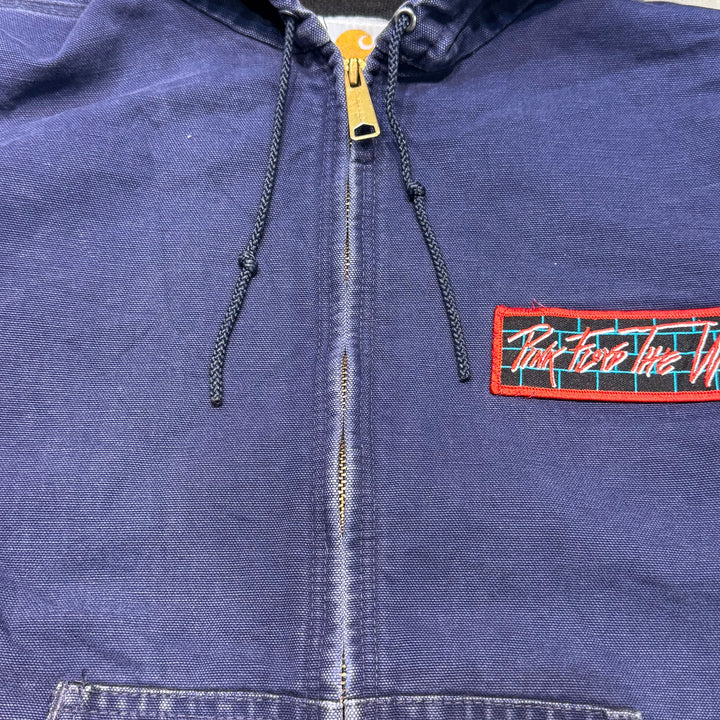 古着 Carhartt/ カーハート/ アクティブジャケット/ ダック地/ 企業ロゴ/ 裏地サーマル/ サイズM相当