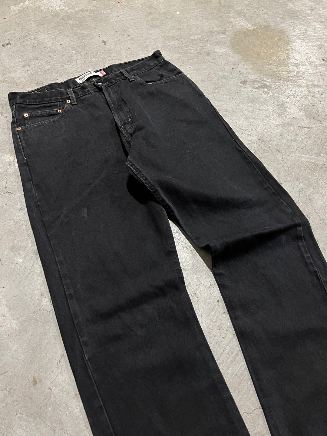 #MA17 Used clothing Levi's/Black Denim Pants/505/Actual size 34 x 34
