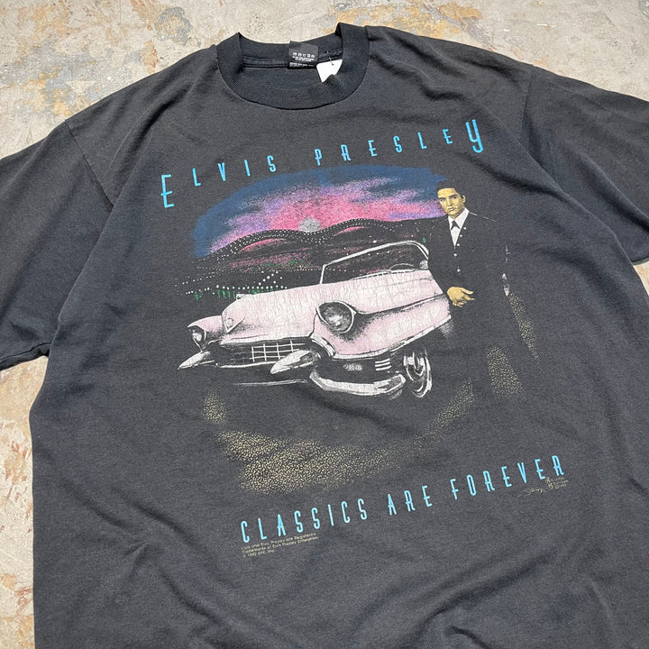 #4547 古着 92's screen stars/スクリーンスターズ/ELVIS・PRESLEY/エルビス・プレスリー/short sleeve print t-shirt Tee/半袖プリントTシャツ/MADE IN USA/シングルステッチ/サイズXXL