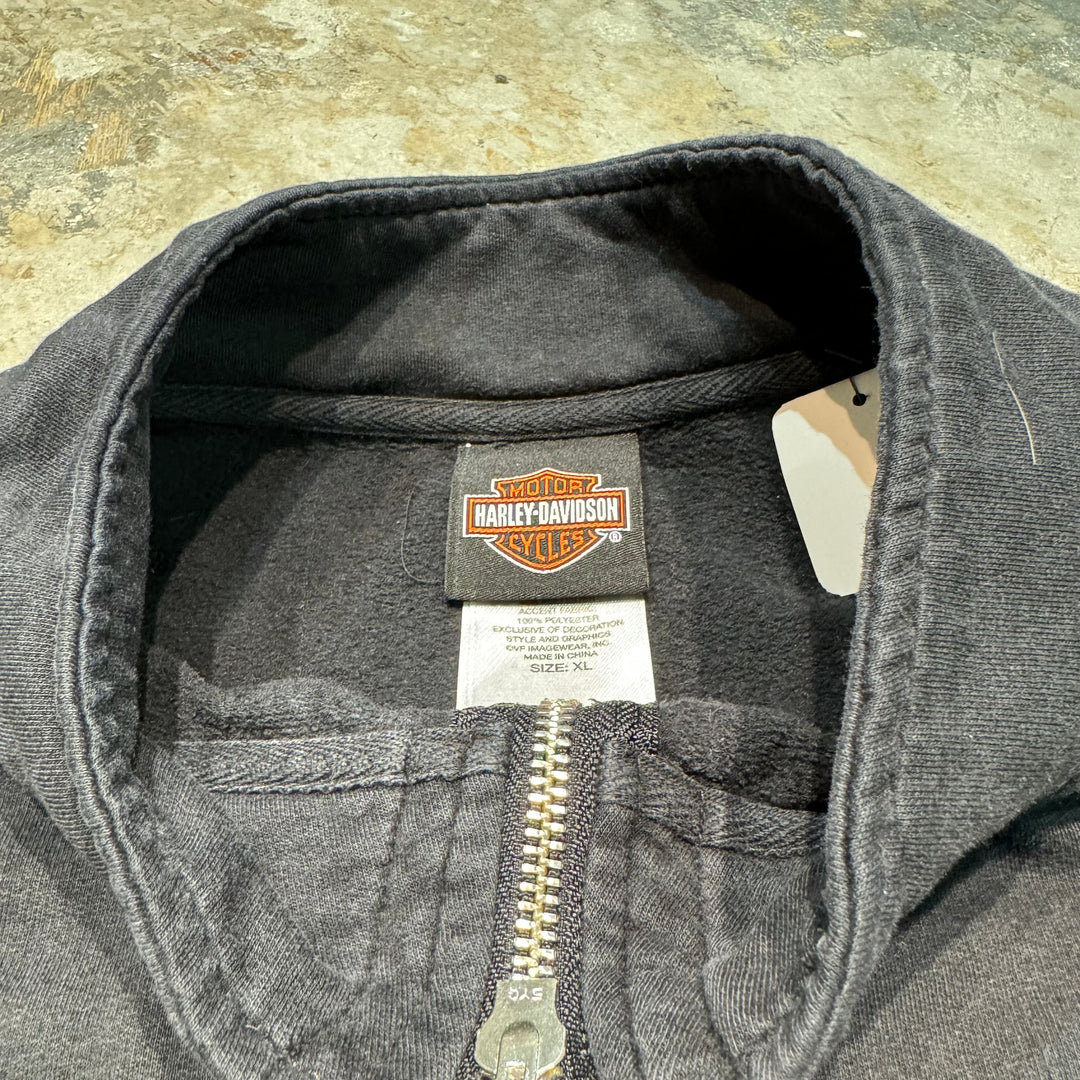 Used clothing HARLEY-DAVIDSON/ Harley Davidson/ Half zip sweatshirt/ Size XL