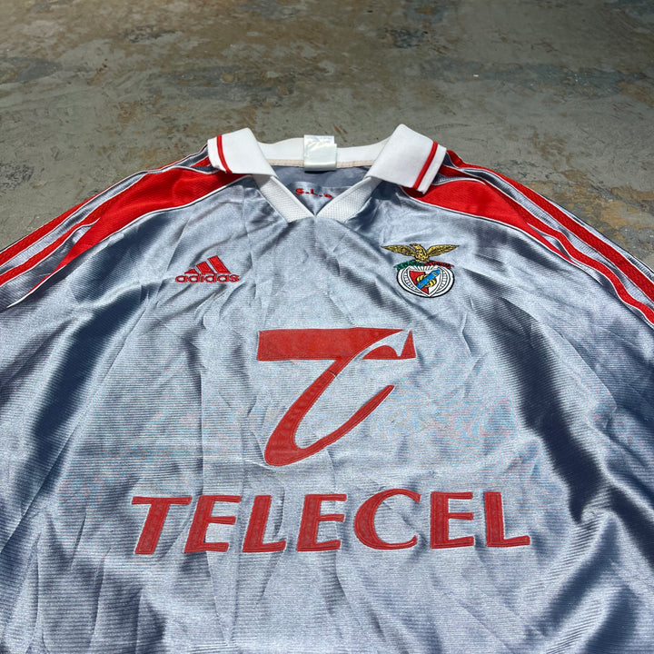 #4478 古着 Adidas/アディダス/Sport Lisboa e Benfica/SLベンフィカ/Football/フットボール Tee/サイズL