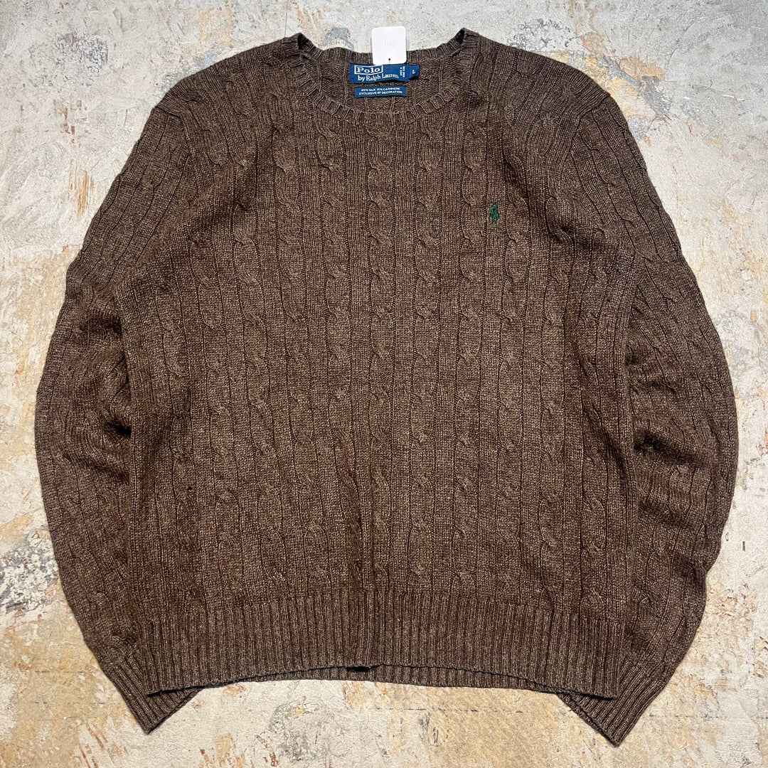 Ralph Lauren/ Polo Ralph Lauren/ Crew Neck Knit 스웨터/ 크기 L의 빈티지 폴로