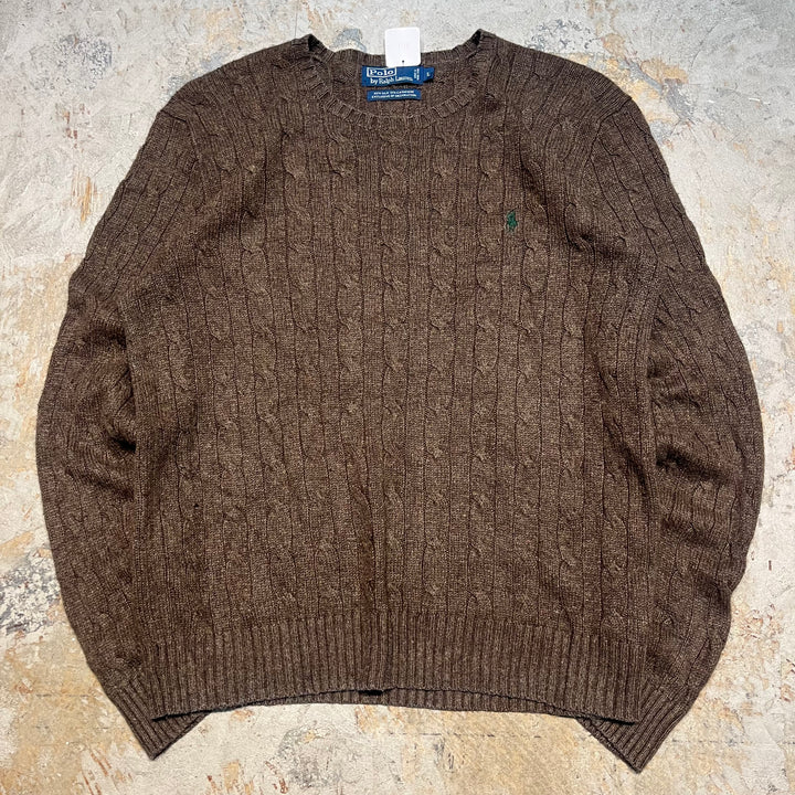 Ralph Lauren/ Polo Ralph Lauren/ Crew Neck Knit 스웨터/ 크기 L의 빈티지 폴로