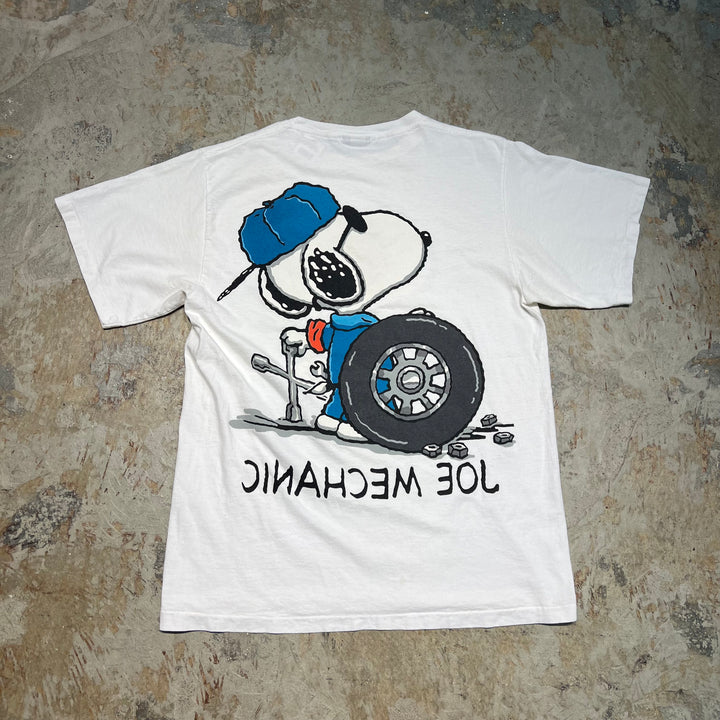 古着 USA製 90's "JOE MAILMAN"/スヌーピー/ヴィンテージ シングルステッチプリントTシャツ/サイズL