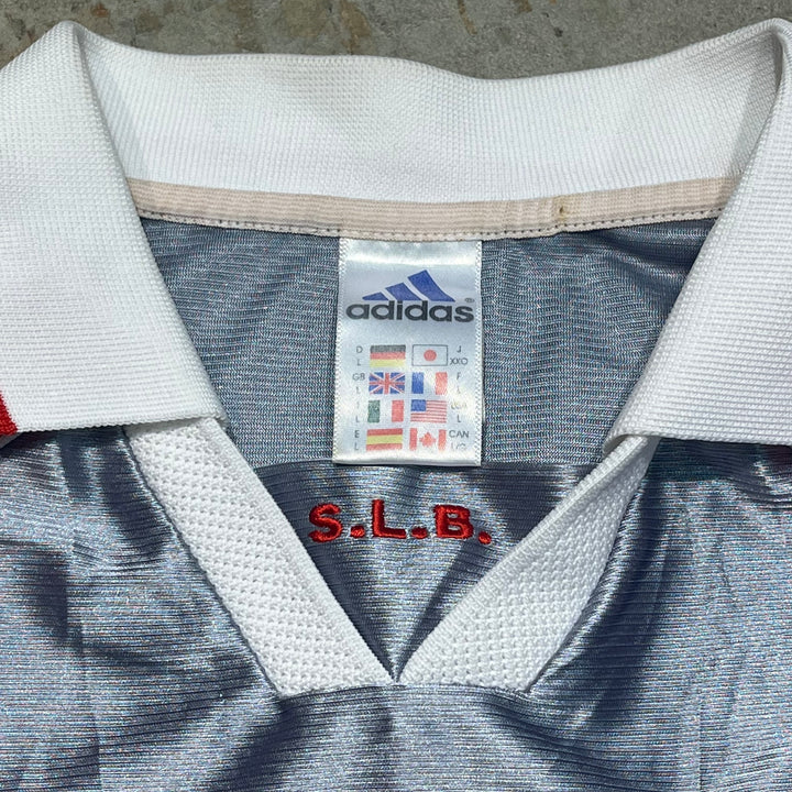 #4478 古着 Adidas/アディダス/Sport Lisboa e Benfica/SLベンフィカ/Football/フットボール Tee/サイズL