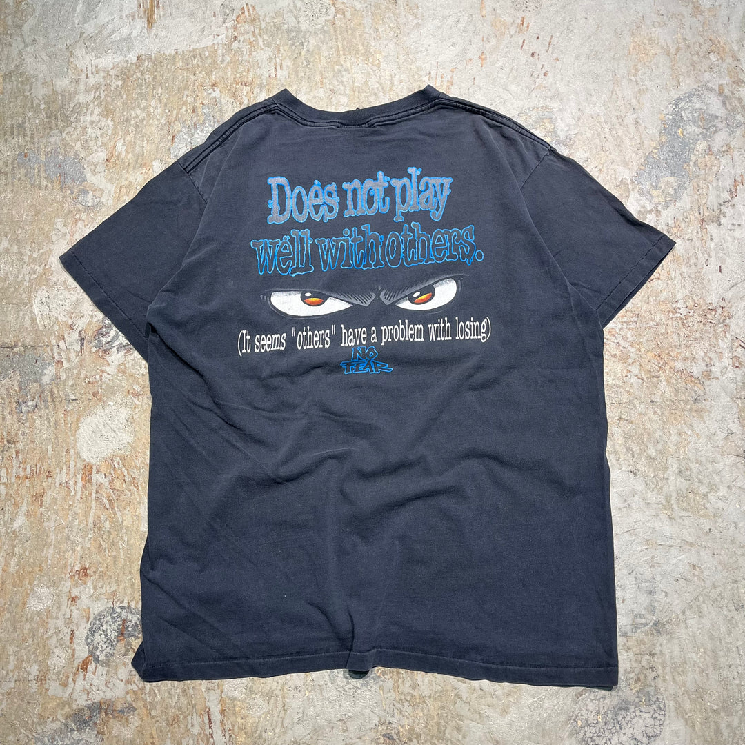 #4680 Used clothing unknown/short sleeve print t-shirt Tee/short sleeve print T-shirt/Made in USA/Size L