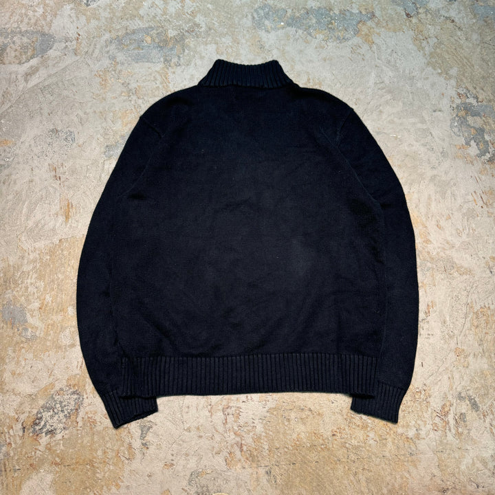 旧衣POLO by Ralph Lauren/ POLO拉尔夫劳伦/半拉链针织毛衣/尺寸L