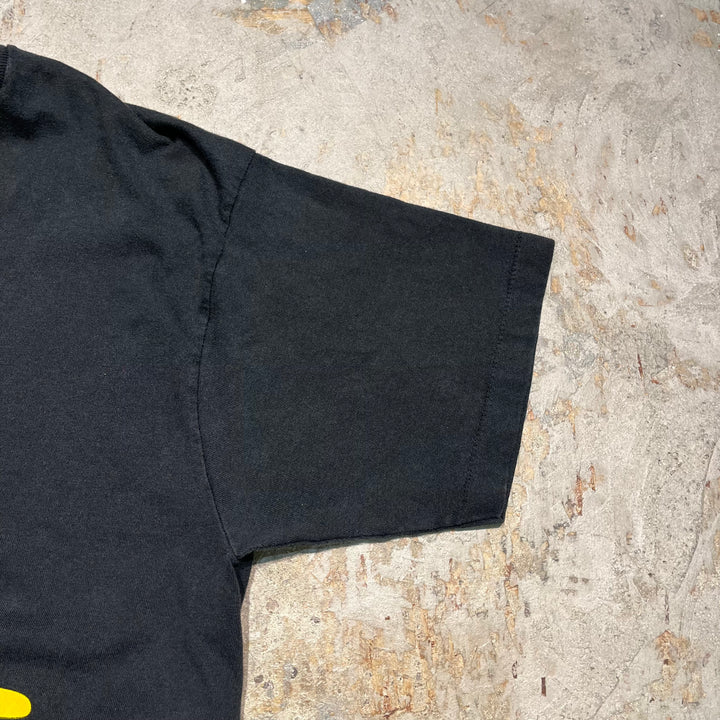 중고 의류 90 년대 미국 미키 마우스/블루 슈즈/빈티지 싱글 스티치 인쇄 티셔츠/크기 F (XL에 해당)