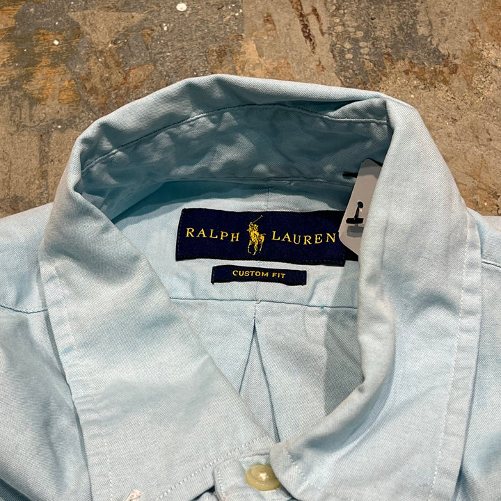 #4385 Used clothing Ralph Lauren/Long Sleeve Button Down Shirt/CUSTOM FIT/Custom Fit/Size 16 32/33