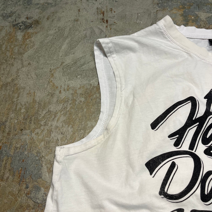 #4792 Used clothing HARLEY-DAVIDSON/Harley Davidson/Sleeveless printed T-shirt/Size L