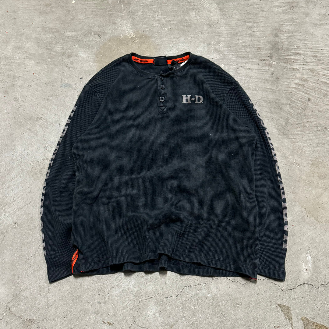 중고 의류 Harley-Davidson/Harley Davidson/Henley Neck Thermal/Size l