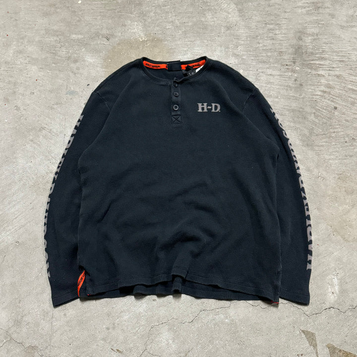 중고 의류 Harley-Davidson/Harley Davidson/Henley Neck Thermal/Size l