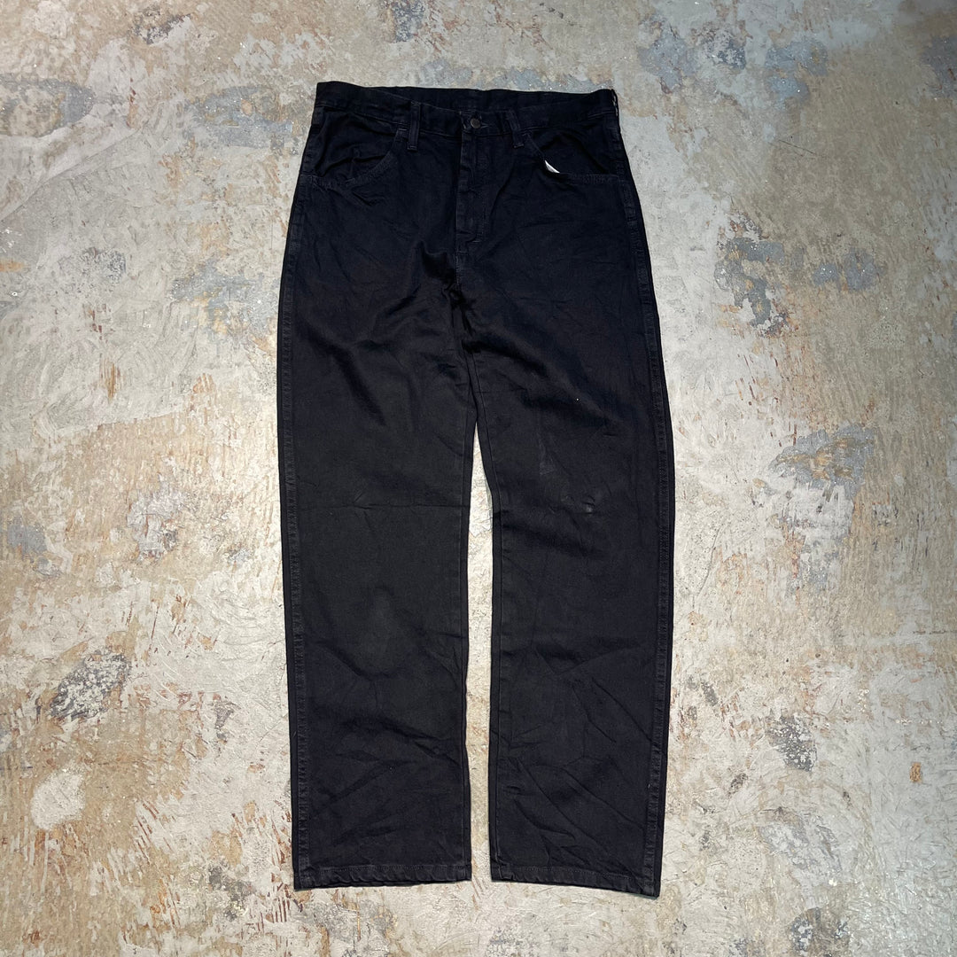 #4765 Used clothes RUSTLER/Black Denim Pants/Black Denim Pants/Size 34 x 30