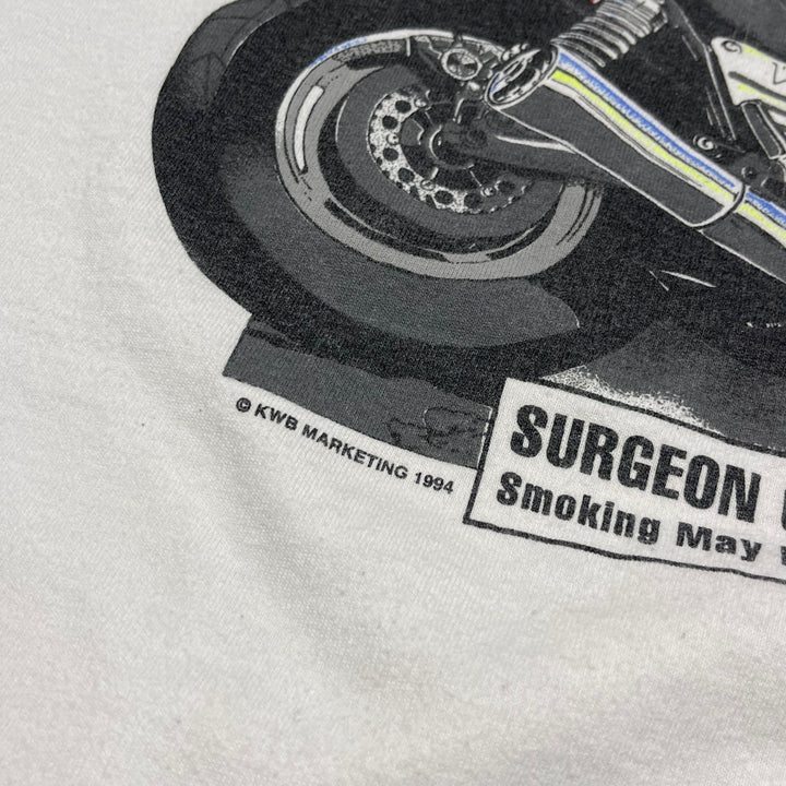 중고 의류 94의 미국은 모든 스포츠를 만들었습니다. / 빈티지 싱글 스티치 프린트 티셔츠 / 크기 XXL