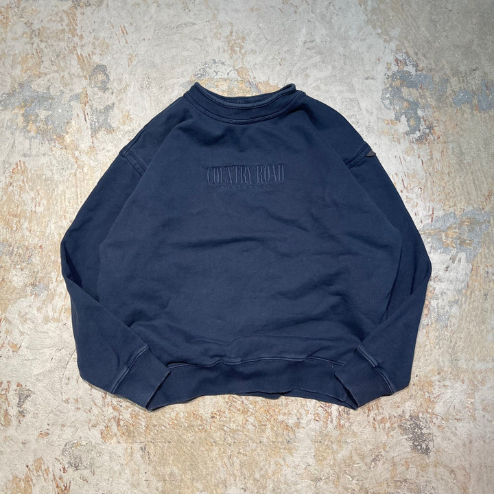 #4118 古着 Unknow/Crew Neck Print Sweat/クルーネックプリントスウェット/COUNTRY ROAD AUSTRA/サイズS