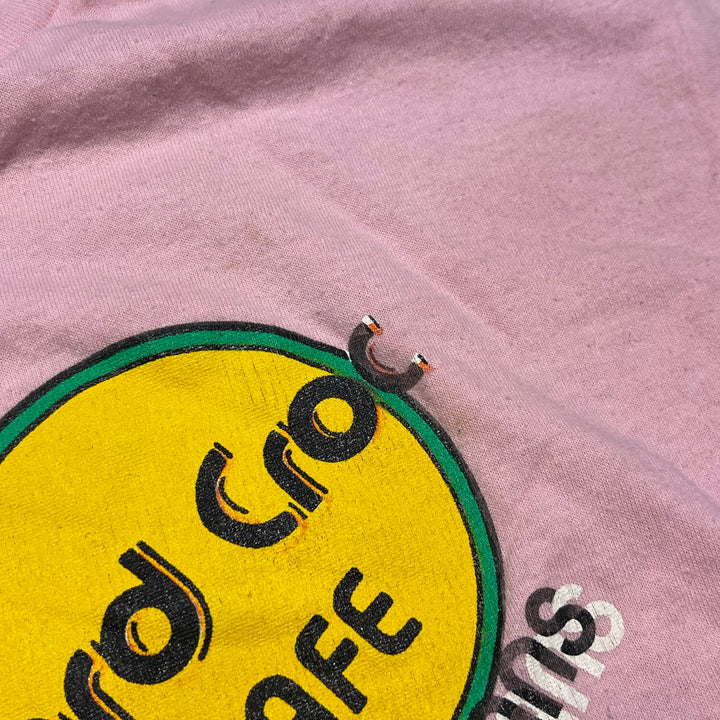 #4849 古着 90's~ コミック リリーフ/ハード クロック カフェ/USA製/ヴィンテージ/シングルステッチ/Tシャツ/サイズL